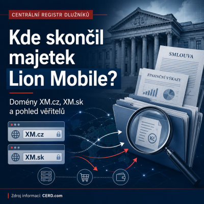 ⚠️ Kde skončil majetek společnosti Lion Mobile a kdo dnes profituje z domén XM.cz a XM.sk?