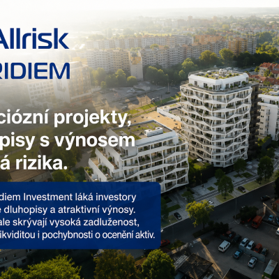 Allrisk Realitní & Investorský fond, dluhopisy za stovky milionů a 90 milionů bezúročně mateřské firmě. Co stojí za výnosem 6,2 procenta?