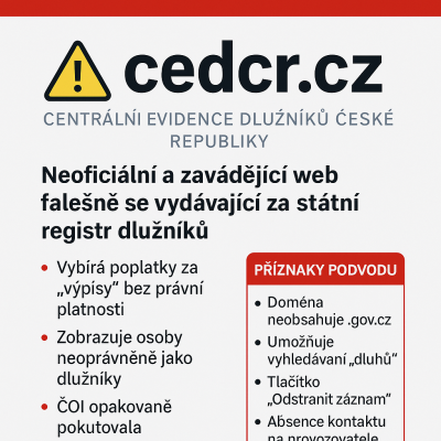 Centrální evidence dlužníků je podvod! | CERD ČR