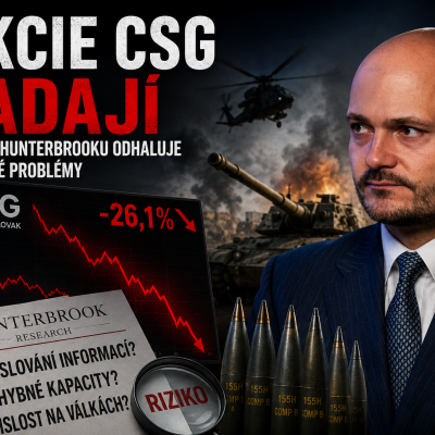 CSG  - propad akcií na burze