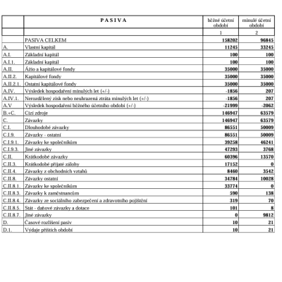 hospodařžení firmy za rok 2023