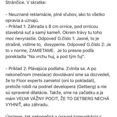 Getberg  - Varování