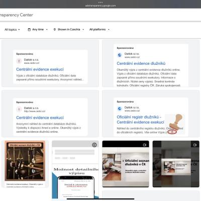 Ing. Petr Štěpán se společností Datlok s.r.o. je prostřednictvím webů vyhledavejexekuce.cz a cedcr.cz podezřelý z klamání spotřebitele a podvodu