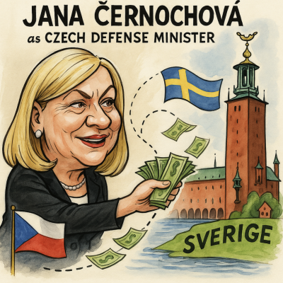 Jana Černochová plní pokladnice Švédů na úkor Čechů.