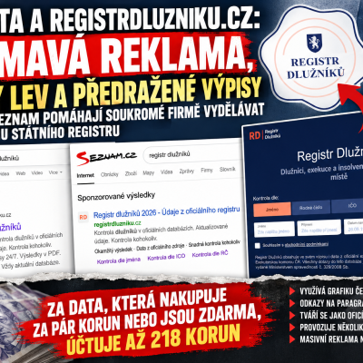 Soukromá GetData, Google i Seznam  vydělávají na neinformovanosti spotřebitelů