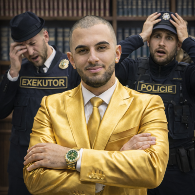 Koláž - výsměch justičnímu systému