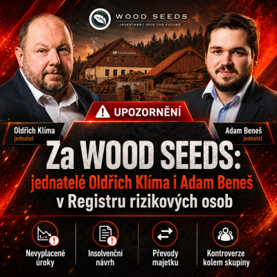 Oldřich Klíma a Adam Beneš: dluhopisové letadlo jménem WOOD SEEDS? Peníze nových investorů mizely i na staré dluhy