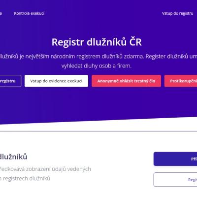 Registr dlužníků - registrdluznikucr.cz