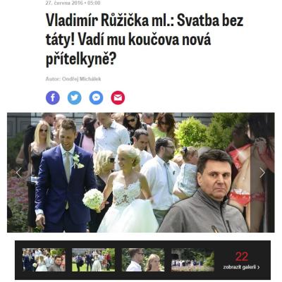 Blesk.cz - vztah Růžičky se synem