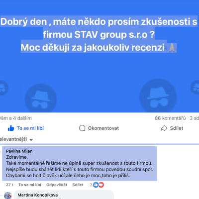Facebook k STAV group
