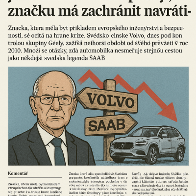Švédsko-čínské Volvo na rozcestí: Krok od zániku jako SAAB? Akcie padají, značku má zachránit navrátilec
