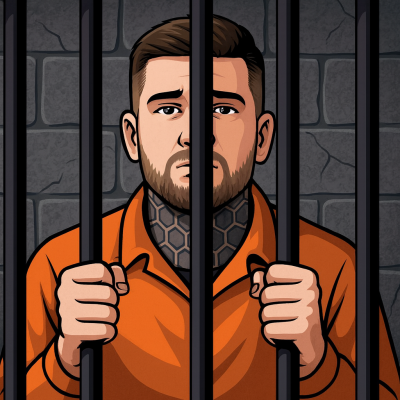 Maxim Ponomarenko blíže k trestnímu stíhání (Satirická ilustrace)
